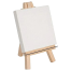 Eascan Art Mini Display Easel with Canvas Board 10x10 cm Pack Of 1 image