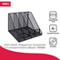 Deli Mesh Magazine Container 4 Compartments Black image