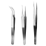 Deli Stainless Steel Tweezers Set 3pcs image