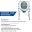 Deluxe Lightweight Foldable Commode Chair With Wheels And Adjustable Height For Seniors And Hospital Use image