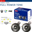 Denso 12v Compact Full Power Tone Horn For Bike And Car - 2 Piece Set, High-Quality Abs Plastic image