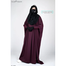 Designer Pleated Kaftan Abaya | Wine image