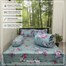 Diamond Touch 5 Piece Premium Twill Cotton Comforter Set (Pale Aqua Print) image