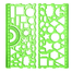 Different Shapes Template Ruler Spirograph Ruler Geometric Drawing Toys Stencil Tools Drafting Design Any Colour 2Pcs image
