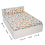 Digital Home Tex Cotton 8.5/7.5 Feet Double Size Bedsheet With Two Pillow Covers image