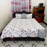 Digital Home Tex Cotton 8.5/7.5 Feet Double Size Bed Sheet With Two Pillowcases image