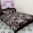 Digital Home Tex Cotton 8.5/7.5 Feet Double Size Bedsheet with Two Pillow Covers image