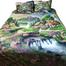 Digital Home Tex Cotton Fabric 7/8ft Large Size 1 Bed Sheet and 2 Pillow Covers image
