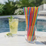 Dip and Sip Plastic Straws (Multicolor) image