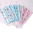Disposable medium facec girls hijab face / children's / student baby masks breathable three-layer meltblown cloth printing cartoon masks-10pcs image