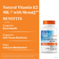 Doctor's Best Natural Vitamin K2 MK-7 With MenaQ7 45 mcg 60 Veggie Caps -326050383 image