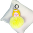 Doll Shape Sleeping Woll Doll Key Ring - Any Color image