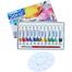 Doms Water Colour Paint 12 Color Tubes box 1pc Brush 1pc Palette for Water Painting image
