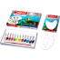 Doms Water Colour Paint 12 Color Tubes Box 1 Pc Brush 1 Pc Palette for Water Painting image