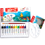 Doms Water Colour Paint 12 Color Tubes box 1pc Brush 1pc Palette for Water Painting image