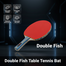 Double Fish Table Tennis Bat - 1 Pcs image