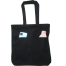 Double Pocket Canvas Tote Bag with Zipper image