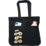 Double Pocket Canvas Tote Bag with Zipper image