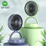 Dp-7637 Rechargeable Automatic Rotating Mini Table Desk Fan image