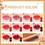 Dragon Ranee 10 Colors Lip Tint Stain Set, Korean Moisturizing Lip Gloss Velvet Mini Liquid Lipstick, Lightweight, Long-Lasting Waterproof Lips Makeup image