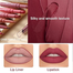 Dragon Ranee 6Pcs Matte Velvet Lipstick Plus Lip Liner Set - Long-Lasting Vegan Lip Makeup Kit for Colorful and Defined Lips image