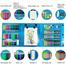 Drawing Art Set Painting Drawing Supplies 208 Pcs (Blue Color Box) image