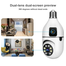 Dual Lens V380 Pro PTZ Bulb IP Night Vision Camera image