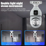 Dual Lens V380 Pro PTZ Bulb IP Night Vision Camera image