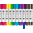 Dual Tip Brush Marker Pens 24 Colors Brush Tip With Fineliner 0.4mm image