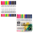 Dual tip brush pen 12 colors dual tip brush marker pens for kids adult calligraphy drawing image