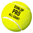 Dunlop Pro Professional Tennis Ball All Court Sports For Practice (tenis_dunlop_3pcs_proallcourt) Multicolor - 3 Pcs image