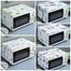 Dustproof Oven Cover – Beautiful Multicolor Printed Microwave Dust Protector- Multicolor image