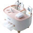 Ecoco PVC Multifunctional Tissue Box with Pen and Remote Holder – Cosmetic Storage Organizer image