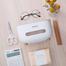 Ecoco PVC Multifunctional Tissue Box with Pen and Remote Holder – Cosmetic Storage Organizer image