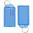 Elecdon Key Chain 10 Pcs Classified Tag Luggage Assorted Color image