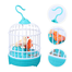 Electric Chirping Birds Birdcage Voice Control Toys For Kids - Multicolor image