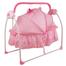 Electric Cradle Crib Baby Shaker Rocking Chair Baby Bed Swing primi pink colour image