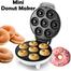 Electric Mini Donut Maker Machine, Non-stick Surface Donut Maker, Donut Print for Home making 7 Small Doughnuts and More Snacks image