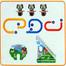 Electric Rotary Slide Track Children's Toys Musical Educational Toys For Children Small Dog Will Climb The Stairs image
