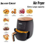 Electric Silver Crest Air Fryer 2400 Watts 6Ltr image