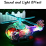 Electric Transparent Gear Helicopter Toy 2 pcs image