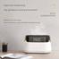 Elegant Alarm Clock Aroma Oil Diffuser Innovative Simulation Flame Humidifier with Timer Function Flame Night Light for Home Office image