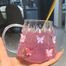 Elegant Fairy Cup Borosilicate Glass Mug with Handle Transparent Coffee Cup Heat-Resistant Drinkware for Home Office Milk Tea image