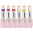 Emaymei Transparent Jelly Change Lipstick Waterproof Crystal Jelly Lipstick With Flower Inside 3.8gm 6 Pcs image