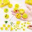 Emoji Pencil Erasers Yellow Color For Children - 4pcs (Pack of One) image