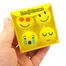 Emoji Pencil Erasers Yellow Color For Children - 4pcs (Pack of One) image