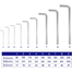 Emtop EHKY1091 Hex Key Short 9 Pcs image