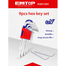 Emtop EHKY1091 Hex Key Short 9 Pcs image