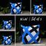 Agrey Hometex Exclusive Cushion Cover, Blue And Black 16x16 Inch Set of 5 image