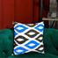 Exclusive Cushion Cover Blue And Black 16x16 Inch image